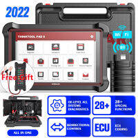 2023ใหม่ล่าสุด Thinkcar Thinktool PAD 8สำหรับรถยนต์ทุกคัน OBD2สแกนเนอร์เต็มระบบเครื่องมือวิเคราะห์สนับสนุน28 + รีเซ็ตฟังก์ชั่นออนไลน์ ECU การเข้ารหัสการเขียนโปรแกรมที่สำคัญอัตโนมัติ Vin อย่างรวดเร็วอ่านและล้างรหัสสแกนวินิจฉัยวิเคราะห์สนับสนุนโตโยต้า/ฟอร์ด