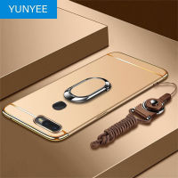 YUNYEE สำหรับ OPPO R15 Pro OPPO R15เคสโทรศัพท์,3 In 1เคสแข็งหรูหราฝาหลังแบบถอดได้สำหรับ OPPO R15 Pro Case