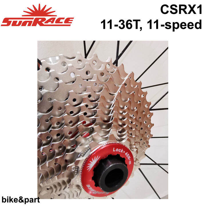 เฟืองสวม สเตอร์สวม SUNRACE CSRX1 11-36T 11-Speed Silver | Lazada.co.th