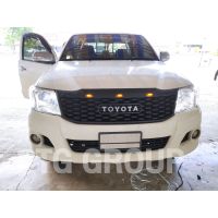 กระจังหน้า TOYOTA VIGO2012 CHAMP ดำด้าน มีไฟ TOHOMA STYLE