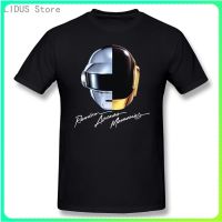 เสื้อยืดผ้าฝ้ายพิมพ์ลายเสื้อยืดคุณภาพ เสื้อยืด พิมพ์ลาย Daft Punk Random Access Memories Electro Music สีดํา สําหรับผู้ช  36LF