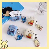 HF Disney Winnie The Pooh Stitch เคสหูฟังไร้สาย,เคสป้องกันสำหรับ Apple Airpods 3 Pro 1 2