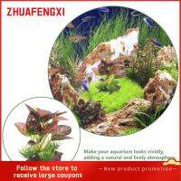 ZHUAFENGXI ตู้ปลาพลาสติก Aquascape เครื่องประดับอุปกรณ์สำหรับตู้ปลาพืชน้ำเทียมถังตกแต่งน้ำปลอดสารพิษพืชตกแต่งตู้ปลา