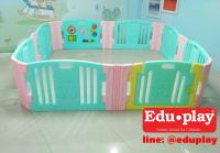 คอกกั้นเด็ก รุ่นแฮปปี้ สีแคนดี้ ไซส์ L Eduplay BR-7317PCT-L ผลิตและนำเข้าจากประเทศเกาหลีแท้ 100%