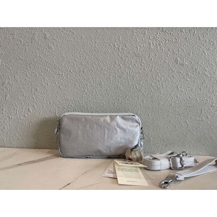 kipling-2023-new-nylon-canvas-carrying-bag-womens-ins-popular-long-wallet-change-bag-carrying-bag-mini-shoulder-messenger-bag-k13226-metal-silver