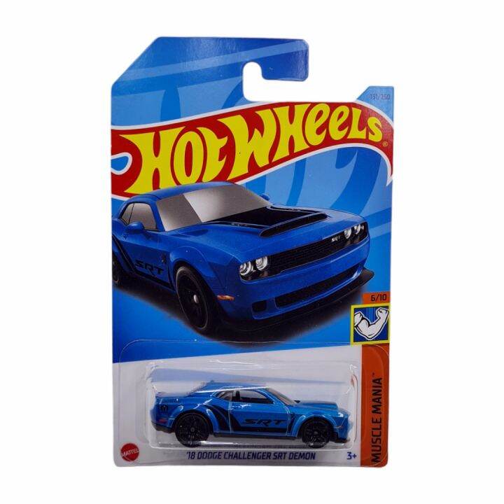 Hot Wheels 18 Dodge Challenger Srt Demon Biru G 2023 Lazada Indonesia