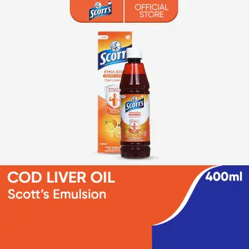 Scott Emulsion Orange Flavor - Family Size 400ml - Vitamin