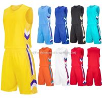 ◄✇♦ Adult basketball jersey shirt team of primary and middle school students summer suit game ball suit mens