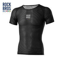 ROCKBROS เสื้อกีฬา Lengan Pendek Musim Panas พื้นฐานนักปั่น,เสื้อซับในตาข่ายสำหรับผู้ชายผู้หญิงเสื้อเสื้อผ้าปั่นจักรยานจักรยานเสือหมอบผ้าเจอร์ซีย์