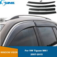 ตัวเบี่ยงสำหรับติดหน้าต่าง Se สำหรับ VW Tiguan 2007 2008 2009 2010 2011 2012 2013 2014 2015ที่บังลมแผ่นเบนทางลมหน้าต่างรถยนต์