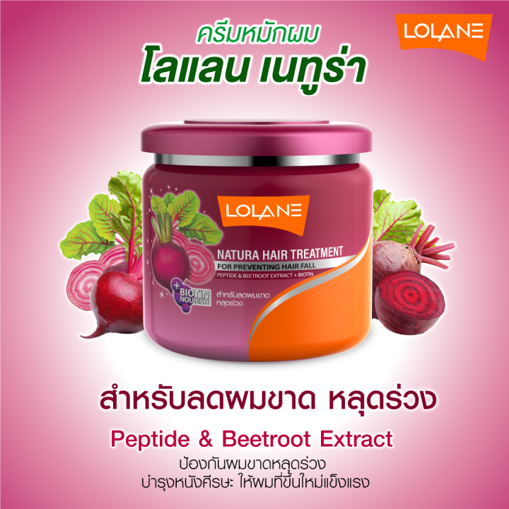 โลแลน-lolane-เนทูร่า-แฮร์-ทรีทเม้นท์-ฟอร์-ดราย-แอนด์-ดาเมจ-250-กรัม-ทรีทเม้นท์หมักผม-5-สูตร