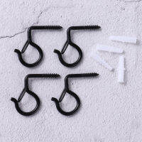 20Pcs หัวเข็มขัดแขวนชุดโลหะ Bend Q-Hanger Hooks พร้อมท่อขยายพลาสติก Wall Mount Hanger Safety Storage Organizer Hooks