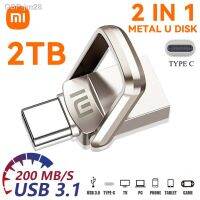 ระบบขับเคลื่อน USB แฟลชความเร็วสูง,ไดร์ฟปากกา Xiaomi Jm28 USB 3.0ช่องเก็บแฟลชหน่วยความจำ Tipo-C Disco U Cle USB OTG 2TB 1TB 512GB