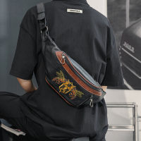 Mens Crossbody Chest Bag Fanny Pack Designer Waist Bag for Men Belt Purse Leather Motorcycle Bum Travel Bags Phone Pouch Sac