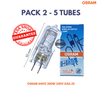 หลอดไฟแพ็ค2-5หลอด OSRAM 64515 300w. 240v. GX6.35