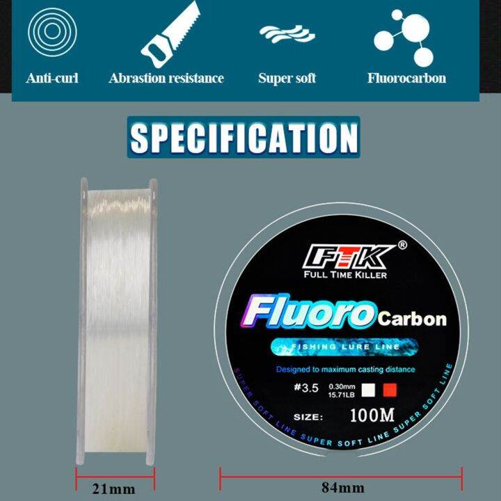 cc-fluorocarbon-fishing-100m-4-13-34-32lb-carbon-fly-wire-sinking-japan