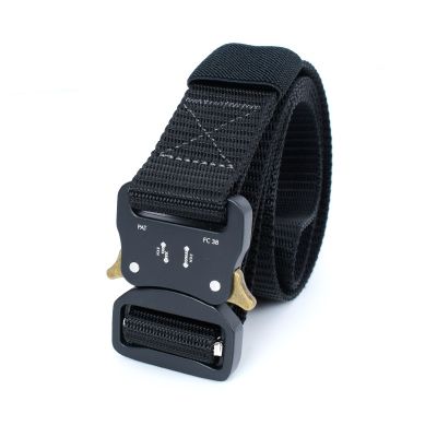 [COD] Mens belt fashion all-match Korean version of the trendy tactical narrow section young students outdoor sports nylon