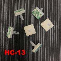 ▼ 70pcs HC-13 Nylon Plastic PCB Board Support Holder 3mm Hole Locking Snap-In Rivet 3M Glue Stick Fixed Mount Self Adhesive Spacer