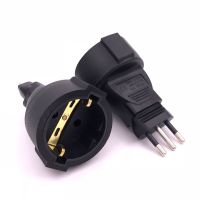 ✣♝♦ Italy-Germany Socket AC Power Adapter Italy European French Wire Connector Converter Male To Female Socket Conversion Plug