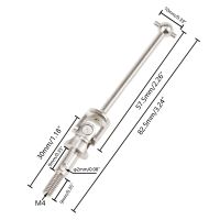 รถบังคับวิทยุรถยนต์ขนาด82-122มม. ชิ้นส่วนเหล็กเพลาข้อต่อไดรฟ์ CVD 1/10 108015 2ชิ้น/ล็อต Dogbone เชื่อมต่อของเล่น HSP แบบอิเล็กทรอนิกส์และรีโมทคอนโทรล