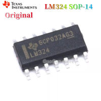 ชิปวงจรรวมสี่แอมป์ LM324DR LM324 10ชิ้นของแท้ SOP14 SMD