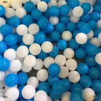 {MQ3}10pcs White Blue Ball Soft Plastic Ocean Ball Funny Baby Kid Swim Pit Toy 7cm