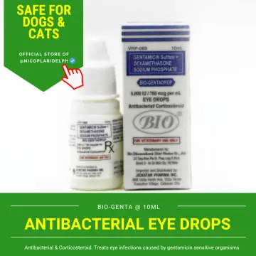 Antibacterial eye hotsell drops for cats