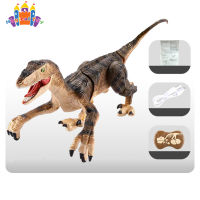SS【ready stock】Remote  Control  Dinosaur  Toys, 2.4g Wireless Remote Control Lighting Sound Effect Large Electronic Simulation Velociraptor Model, Gifts For Boys Girls