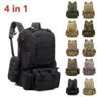 【jw】♦  55L Mens 4 1 Molle Sport Outdoor Hiking Climbing Rucksack Camping