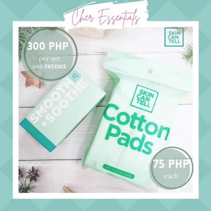 Skin Can Tell Smooth + Soothe Rejuvenating Set / Cotton Pads Lazada PH