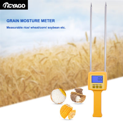 RCYAGO TK100S ดิจิตอลแบบพกพา Grain Moisture Meter ATC 5 ~ 35% เครื่องวัดความชื้น0.5% ความแม่นยำ Grain Hygrometer สำหรับข้าว/ข้าวสาลี/ข้าวโพด/ถั่วเหลือง