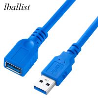 lballist USB 3.0 Extension Cable Male to Female M/F Foil Braided Shielded 30cm 50cm 1m 1.5m 2m 3m 5m