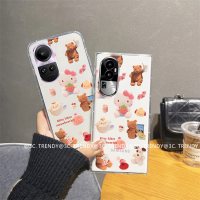 Phone Case เคส OPPO Reno10 Pro+ OPPO Reno8 T A78 NFC A98 A17 A17k 4G 5G เคสซิลิโคนเคสโทรศัพท์นิ่มสำหรับฝาหลัง2023