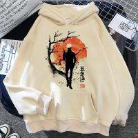 Jujutsu Kaisen Hoodies ผู้หญิงอะนิเมะความงามเสื้อสเวตเตอร์แขนยาววินเทจเสื้อเชิ้ตมีฮู้ดผู้หญิงชุดผ้าขนแกะ