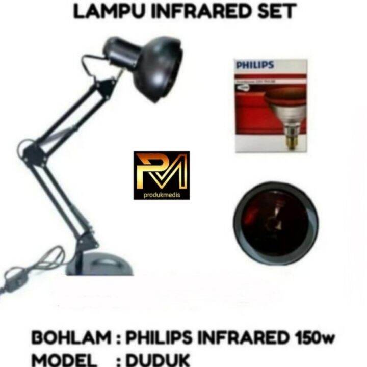 LAMPU TERAPI INFRA MERAH/ INFRARED PHILIPS , ALAT FISIOTERAPI Lampu ...