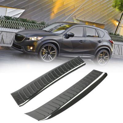 Stainless Steel Rear Bumper Protector Sill Trunk Tread Plate Trim Trunk Sill Plate Cover for MAZDA CX-5 CX5 CX 5 2020