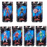 ชุด Hasbro Marvel Legends 6ลายรีด8X11นิ้วแบบดั้งเดิมของผู้ชายแบล็ควิโดว์กัปตันอเมริกามาร์เวลตุ๊กตาขยับแขนขาได้