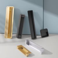 A.C.S Handle built-in handle sliding door slotted recessed buckle hand invisible cabinet door furniture hardware Hardware push Door Hardware