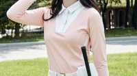 GTA เสื้อยืดกอล์ฟโปโลแขนยาว Golf Women Lady long sleeve polo T-shirt