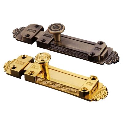 【LZ】 Door Lock Slide Bolt Gate Latch Retro Vintage European Alloy Slide Door Bolt Barrel Latch Gate Security Locks