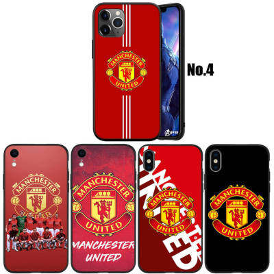 XK56เคสโทรศัพท์ซิลิโคนลาย Manchester United สำหรับ Iphone,เคสสำหรับ Iphone 11 12 13 Pro XS Max Mini X XR SE 5 5S 6 6S 7 8 Plus