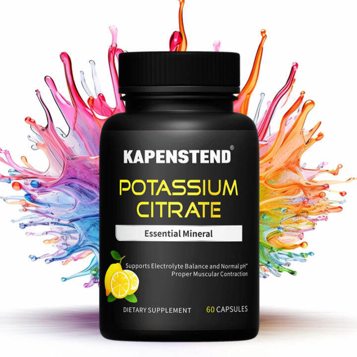 Potassium Citrate Capsules Mineral Supplement Promoting Heart Health