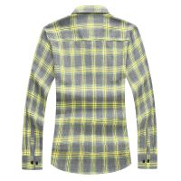 、’】【= Plaid Shirts Men Checkered Shirt Brand 2023 New Fashion Button Down Long Sleeve Casual Shirts Plus Size Drop Shipping 7XL