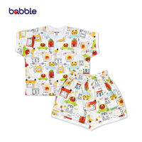 [3 ชุดเพียง 699.-] BABBLE ชุดเซตเด็ก ชุดเด็ก เสื้อผ้าเด็ก ผ้าฝ้าย100% (2 ลายให้เลือก) อายุ 3 เดือน ถึง 7 ปี (SS008) BSS