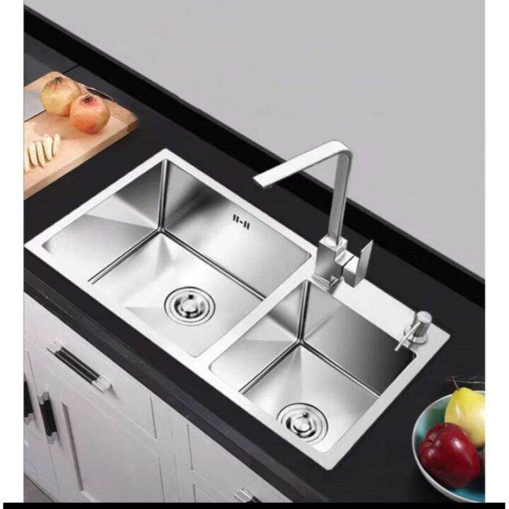 c,PKitchen Sink Double 78x43cm Complete Set | Lazada PH