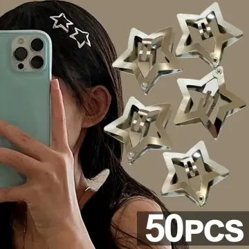 20Pc Women Star Hair Clip Hairpin Barrette Stick Bobby Pin Metal Snap Side  Clip!
