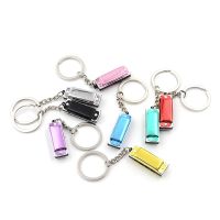 Mini Keychain Harmonica 8 Tones 4 Holes Musical Wooden Wind Instruments Educational Toy