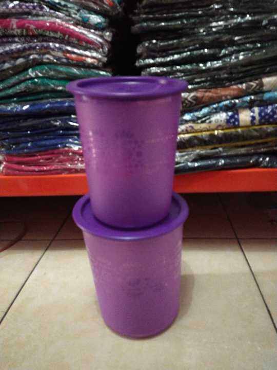 Small Mosaic Canister (2)warna ungu tupperware Lazada Indonesia
