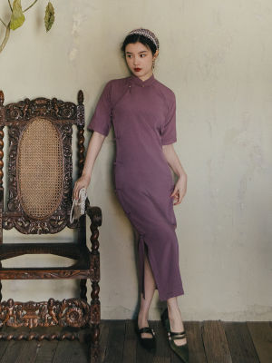 การปรับปรุงทุกวัน Cheongsam สาวหนุ่มรุ่น2022ย้อนยุคสาธารณรัฐสไตล์อารมณ์ชุดระดับไฮเอนด์หญิง