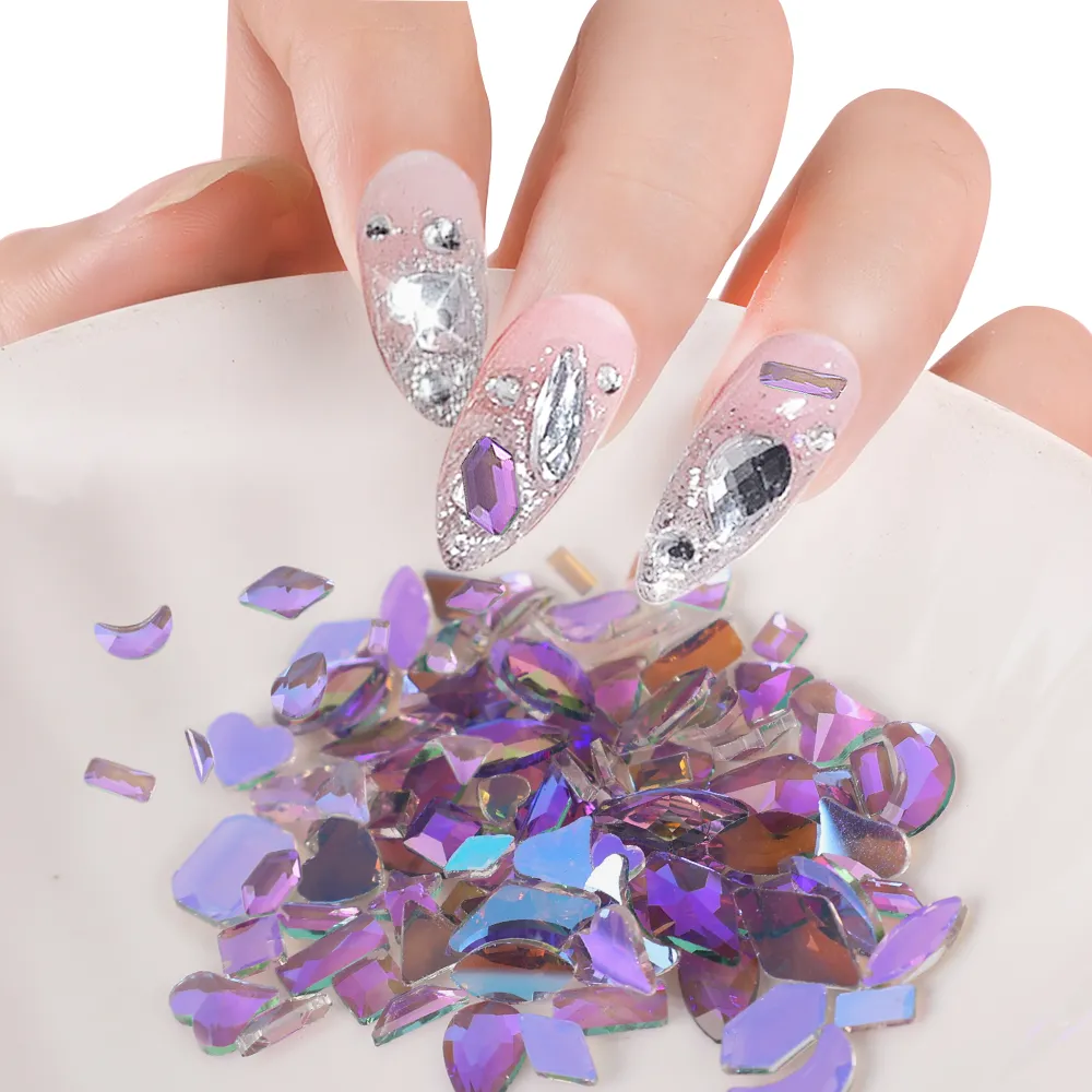 100Pcs Colorful Rhinestone Crystals For Nail Art Decoration Mix Shapes 3D Glitter Nail Art Rhinestones | Lazada 100Pcs Colorful Rhinestone Crystals For Nail Art Decoration Mix Shapes 3D Glitter Nail Art Rhinestones | Lazada